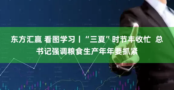 东方汇赢 看图学习丨“三夏”时节丰收忙  总书记强调粮食生产年年要抓紧