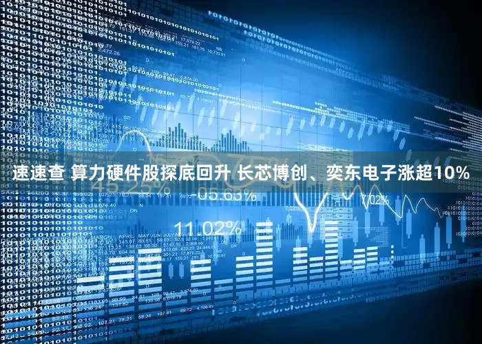 速速查 算力硬件股探底回升 长芯博创、奕东电子涨超10%